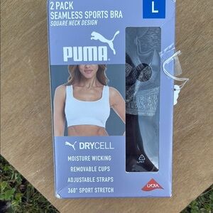 NWT Puma Seamless Sports Bra 2-Pack - black and Gray